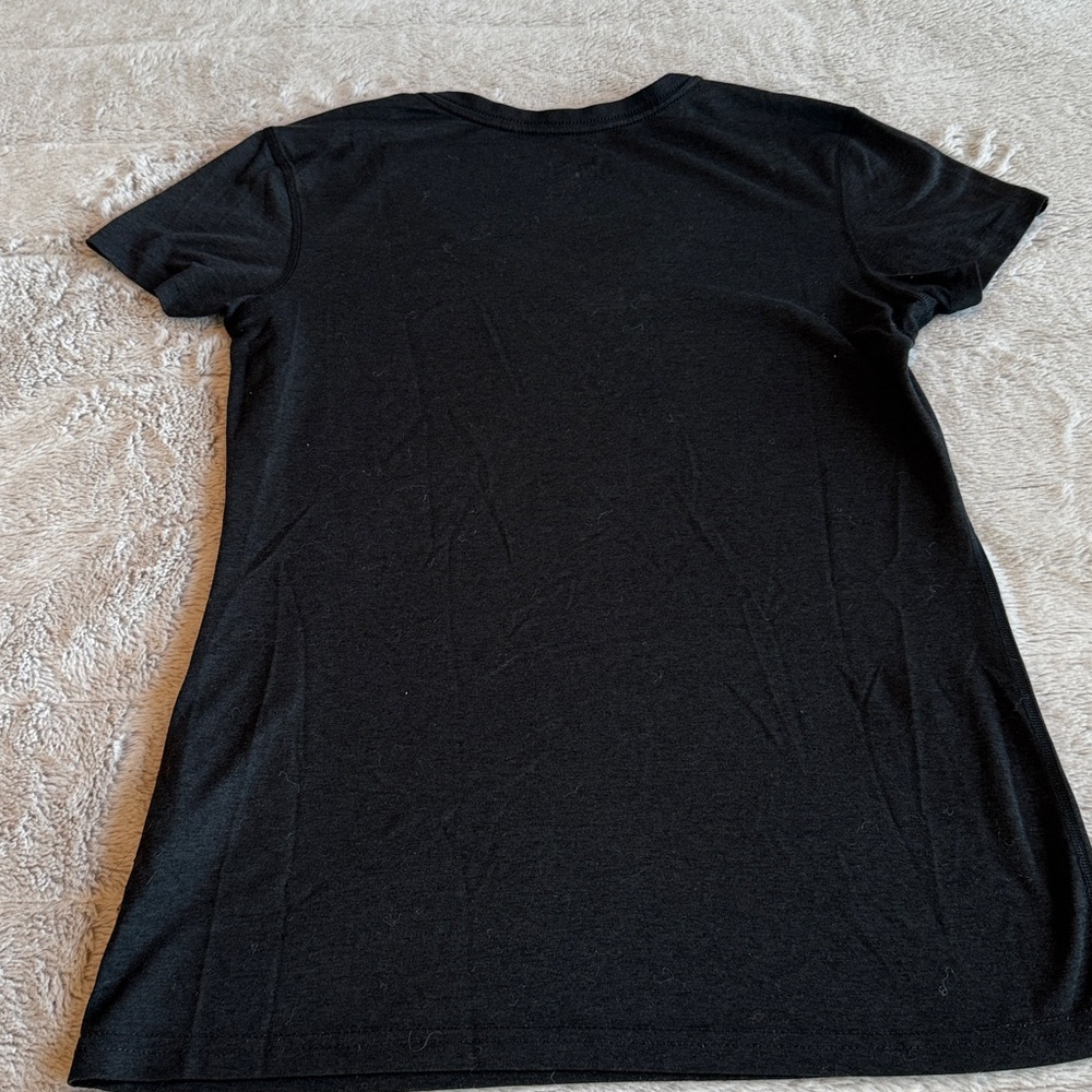 Nike Women's Black Dri-FIT V-Neck Tee - Picture 5 of 5